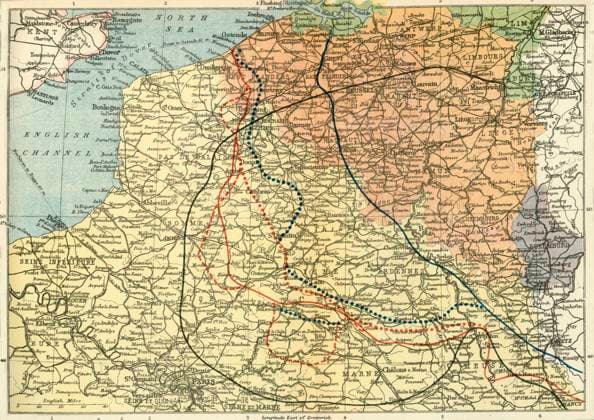 RECORD DATE NOT STATED The Theatre of War on the Western Front , (c1920). Creator: Unknown. Copyright:xGermania,linee,Tedesco,paese,Francese,Francia,Lussemburgo,libro,strategia,Britannico,Belgio,colore,Bruxelles,guerra,partexanteriore,posizione,Marne,secolo,GranxBretagna,strategico,primaxguerraxmondiale,posizione,concetto,battaglia,posizioni,Colore,,World.war.i,WWI,campoxdixbattaglia,GuerraxmondialexUna,frontline,glixannix10,ventesimoxsecolo,Champagne-Ardenne,ThexPrintxCollector,FirstxBattlexofxthexMarne,map,frontxline,Unknown,HindenburgxLine,Ferdinand,MarshalxFerdinandxFoch,Foch,MarshalxFoch,KeystonexArchives,theatrexofxwar,ThexGreatxWorldxWar:xAxHistory,FrankxArthurxMumby,Mumby,FrankxArthur,GreshamxPublishingxCompany,GreshamxPublishingxCoxLtd,FrankxAxMumby,Fra  Copyright:Germania,linee,Tedesco,paese,Francese,Francia,Lussemburgo,libro,strategia,Britannico,Belgio,colore,Bruxelles,guerra,partexanteriore,posizione,Marne,secolo,GranxBretagna,strategico,primaxguer