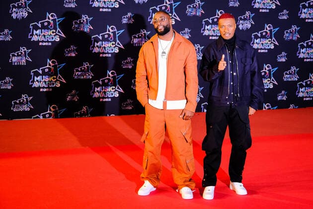 24eme NRJ Music Awards, arrivÃ e sur le Tapis Rouge en attente des nominations. Gradur (G) et Soprano. 286122 2022-11-18 Provence Alpes Cote d Azur Cannes France  Copyright: xPhilippexFarjonx STAR_286122_063