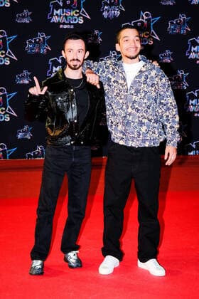 24eme NRJ Music Awards, arrivÃ e sur le Tapis Rouge en attente des nominations. Les freres Florian Â« Bigflo (G) Â» et Olivio Â« Oli Â» Ordonez. 286122 2022-11-18 Provence Alpes Cote d Azur Cannes France  Copyright: xPhilippexFarjonx STAR_286122_088