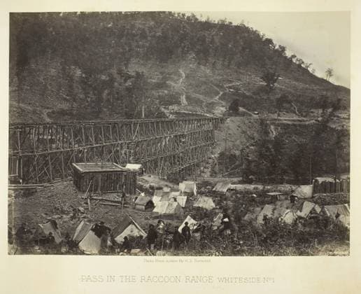 RECORD DATE NOT STATED Pass in the Raccoon Range, Whiteside No. 1, 1864. Creator: George N. Barnard. Copyright:xHeritagexArt HeritagexImagesx IMAGO ,2841075 ! ACHTUNG: AUFNAHMEDATUM GESCHÄTZT!  Copyright:HeritagexArt HeritagexImagesx IMAGO