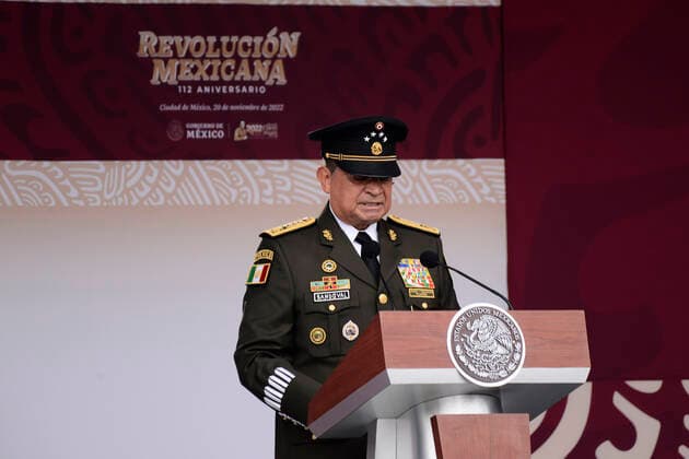 Mexican Revolution 112th Anniversary November 20, 2022, Mexico City, Mexico: Secretary of Mexican Army, Luis Cresencio Sandoval, during the 112th anniversary of the Mexican Revolution. on November 20, 2022 in Mexico City, Mexico. (Photo by Carlos Tischler Eyepix Group) Copyright: xCarlosxTischler xEyepixxGroupx CT_20112022_81646