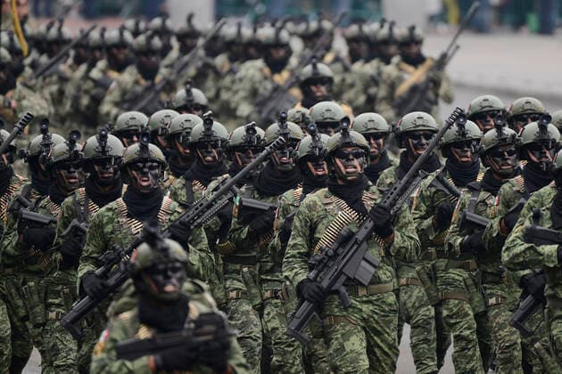 November 20, 2022, Mexico City, Mexico: Military take part during the 112th anniversary of the Mexican Revolution. on November 20, 2022 in Mexico City, Mexico. Mexico City Mexico - ZUMAe321 20221120_zia_e321_050 Copyright: xCarlosxTischler xEyepixxGroupx