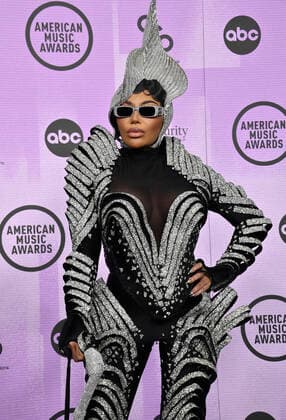 Dencia arrives for the 50th annual American Music Awards at the Microsoft Theater in Los Angeles on Sunday, November 20, 2022.  LAP2022112021 JIMxRUYMEN
