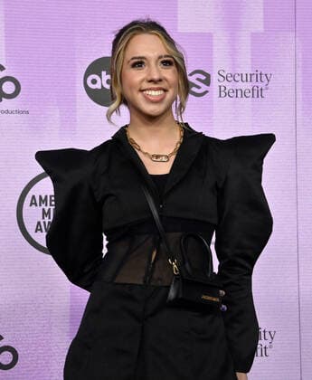 Gabriela Araujo arrives for the 50th annual American Music Awards at the Microsoft Theater in Los Angeles on Sunday, November 20, 2022.  LAP2022112094 JIMxRUYMEN