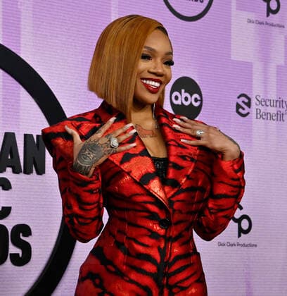 GloRilla arrives for the 50th annual American Music Awards at the Microsoft Theater in Los Angeles on Sunday, November 20, 2022.  LAP20221120130 JIMxRUYMEN
