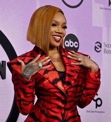 GloRilla arrives for the 50th annual American Music Awards at the Microsoft Theater in Los Angeles on Sunday, November 20, 2022.  LAP20221120131 JIMxRUYMEN