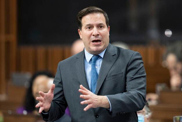 November 21, 2022, Ottawa, ON, Canada: Public Safety Minister Marco Mendicino rises during Question Period, Monday, November 21, 2022 in Ottawa. Ottawa Canada  - ZUMAc35_ 20221121_zaf_c35_058 Copyright: xAdrianxWyldx