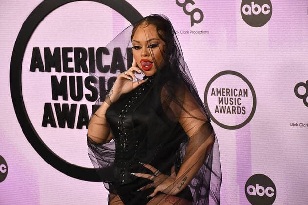 Latto attends the 2022 American Music Awards at Microsoft Theater on November 20, 2022 in Los Angeles, California. Photo: Casey Flanigan imageSPACE MediaPunch Copyright: ximageSPACEx