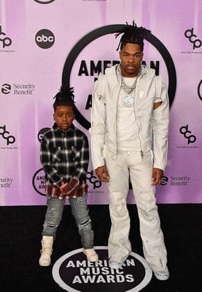 Lil Baby, Jason Jones attend the 2022 American Music Awards at Microsoft Theater on November 20, 2022 in Los Angeles, California. Photo: Casey Flanigan imageSPACE MediaPunch Copyright: ximageSPACEx