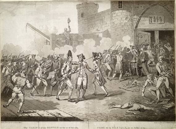 RECORD DATE NOT STATED The Storming of the Bastille on 14 July 1789, 1789. Artist: Anonymous Copyright:x?xFinexArtxImages HeritagexImagesx IMAGO ,2609545 ! ACHTUNG: AUFNAHMEDATUM GESCHÄTZT!  Copyright:?xFinexArtxImages HeritagexImagesx IMAGO