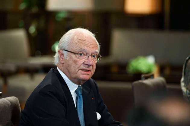 H.M. King Carl XVI Gustaf during the official welcoming ceremony at Al Husseiniya Palace. Sweden s King Carl XVI Gustaf and Queen Silvia are on a three-day state visit to Jordan, 15-17 November, 2022. Amman JORDAN x10050x *** H M King Carl XVI Gustaf during the official welcoming ceremony at Al Husseiniya Palace Sweden s King Carl XVI Gustaf and Queen Silvia are on a three day state visit to Jordan, 15 17 November, 2022 Amman JORDAN x10050x,  Copyright: xPontusxLundahl TTx SWEDISH STATE VISIT TO JORDAN