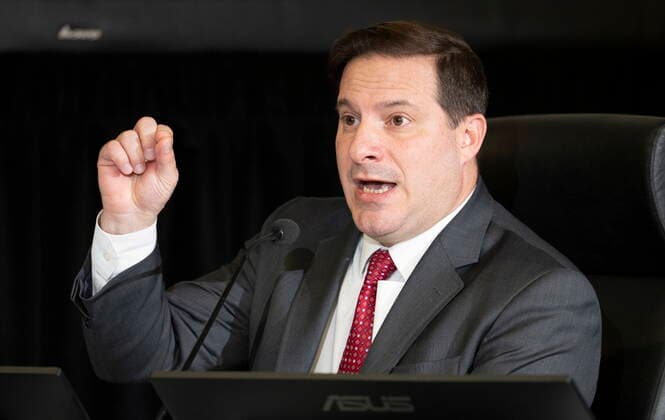 November 22, 2022, Ottawa, ON, Canada: Public Safety Minister Marco Mendicino responds to a question from counsel as he testifies at the Public Order Emergency Commission, Tuesday, November 22, 2022 in Ottawa. Ottawa Canada  - ZUMAc35_ 20221122_zaf_c35_013 Copyright: xAdrianxWyldx