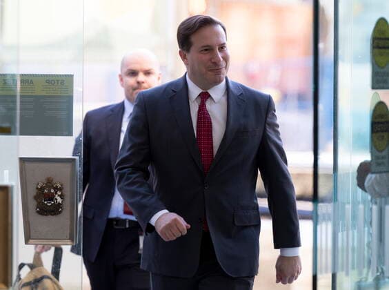 November 22, 2022, Ottawa, ON, Canada: Public Safety Minister Marco Mendicino arrives at the Public Order Emergency Commission, Tuesday, November 22, 2022 in Ottawa. Ottawa Canada  - ZUMAc35_ 20221122_zaf_c35_006 Copyright: xAdrianxWyldx