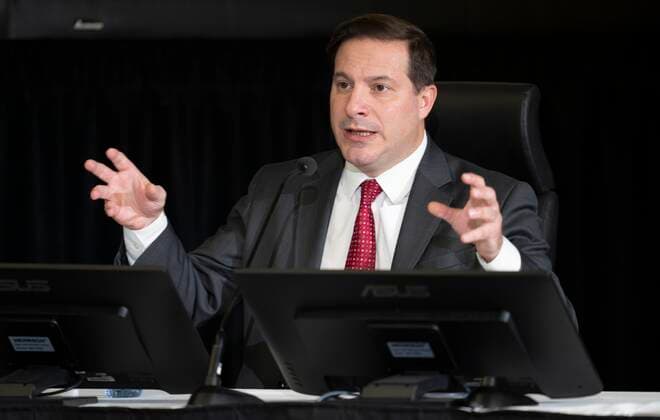 November 22, 2022, Ottawa, ON, Canada: Public Safety Minister Marco Mendicino testifies at the Public Order Emergency Commission, Tuesday, November 22, 2022 in Ottawa. Ottawa Canada  - ZUMAc35_ 20221122_zaf_c35_019 Copyright: xAdrianxWyldx
