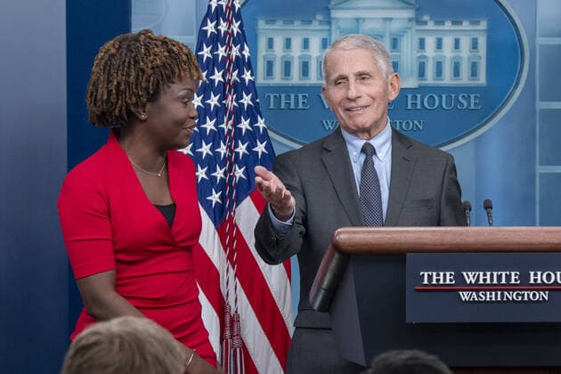 Dr. Antony Fauci, Chief Medical Advisor to the President of United States, speaks at the daily briefing at the White House in Washington, DC on Tuesday, November 22, 2022.  WAP20221122519 KenxCedeno
