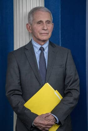 Dr. Antony Fauci, Chief Medical Advisor to the President of United States, listen during the daily briefing at the White House in Washington, DC on Tuesday, November 22, 2022.  WAP20221122521 KenxCedeno