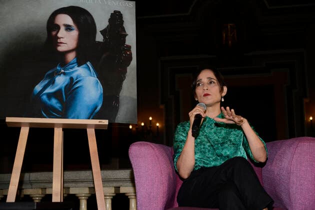 Julieta Venegas ˜Tu Historia™ Album Launch November 22, 2022, Mexico City, Mexico: Mexican singer Julieta Venegas attends at press conference to announce the launch of her latest album ˜ Tu Historia™ at Metropolitan Theater. on November 22, 2022 in Mexico City, Mexico. (Photo by Carlos Tischler Eyepix Group) Copyright: xCarlosxTischler xEyepixxGroupx CT_22112022_81821