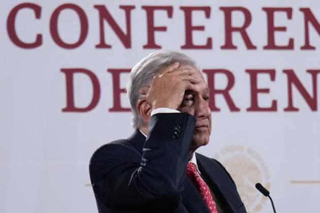 Mexican President Lopez Obrador Briefing Conference November 22, 2022, Mexico City, Mexico. Mexican President, Andres Manuel Lopez Obrador, presented at his morning briefing conference, among other issues, his disagreements with Argentine President Alberto Fernandez at National Palace. On November 22, 2022 in Mexico City. (Photo by Alex Dalton Eyepix Group) Copyright: xAlexxDalton xEyepixxGroupx AD_22112022_81854