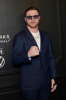 GQ Men Of tHe Year Black Carpet November 22, Mexico City, Mexico: Saul Alvarez ˜El Canelo™ attends the black carpet of the GQ Men Of The Year Awards at Proyecto Publicol Prim. on November 22, 2022 in Mexico City, Mexico. (Photo by Carlos Tischler Eyepix Group) Copyright: xCarlosxTischler xEyepixxGroupx CT_22112022_82063