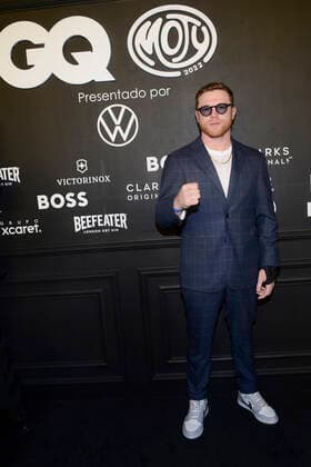 GQ Men Of tHe Year Black Carpet November 22, Mexico City, Mexico: Saul Alvarez ˜El Canelo™ attends the black carpet of the GQ Men Of The Year Awards at Proyecto Publicol Prim. on November 22, 2022 in Mexico City, Mexico. (Photo by Carlos Tischler Eyepix Group) Copyright: xCarlosxTischler xEyepixxGroupx CT_22112022_82064