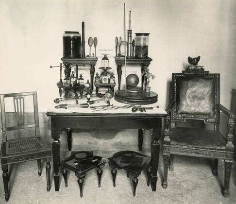 Memorabilia of Italian physicist and chemist Alessandro Volta, University of Pavia, Italy 1962 
