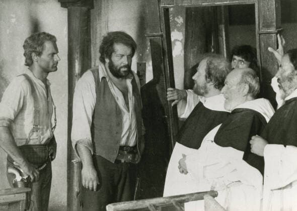 Italian actors Bud Spencer (right) and Terence Hill in the movie Trinity is Still My Name, Italy 1971 