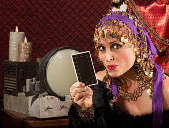 RECORD DATE NOT STATED Cute fortune teller in ornate dress with tarot card, model released, , property released, , 8268752.jpg, 1, alone, attractive, beautiful, blank, Caucasian, character, charming, curse, cute, european, explaining, fantasy, female, fortune teller, gorgeous, grinning, gypsy, hands, head covering, headscarf, holding, lady, magic, occult, one, palm reader, people, pleasant, pretty, reading, roma, romani, secrets, sexy, single, smiling, soothsayer, spell, talking, tarot cards, traveler, traveller, white, witchcraft, woman,