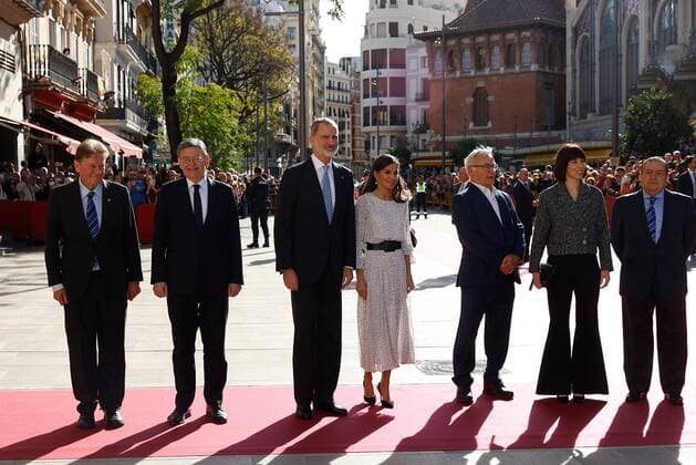25-11-2022 Valencia Queen Letizia and King Felipe attend the 34th King Jaume I awards ceremony in Valencia, Spain. Â  Copyright: xPPEx