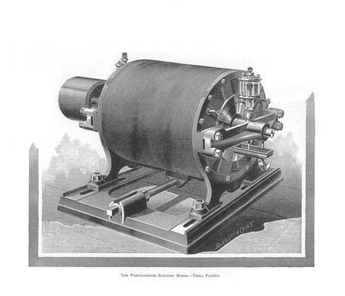 RECORD DATE NOT STATED The Westinghouse Alternating Current Motor by Nikola Tesla, 1888-1889. Artist: Anonymous Copyright:x?xFinexArtxImages HeritagexImagesx IMAGO ,2629875 ! ACHTUNG: AUFNAHMEDATUM GESCHÄTZT!  Copyright:?xFinexArtxImages HeritagexImagesx IMAGO