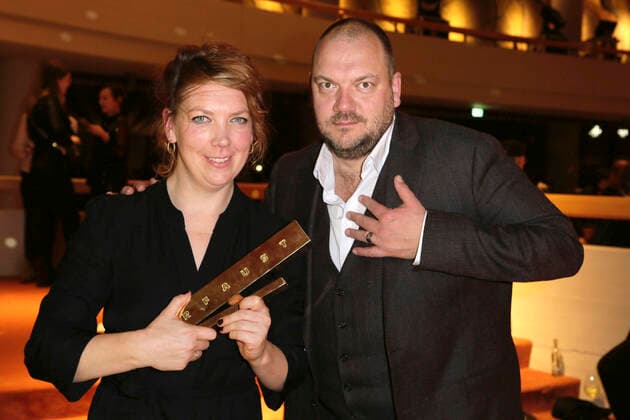 Lina Beckmann and Charly Hübner at the award ceremony of the German Theater Prize Der Faust 2022 at the Düsseldorf Schauspielhaus Düsseldorf, 26 11 2022 Foto:xK.xSchulzx xFuturexImage