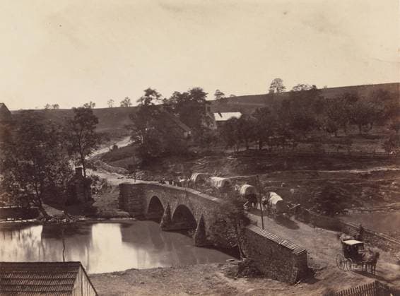 RECORD DATE NOT STATED Antietam Bridge, On the Sharpsburgh and Boonsboro Turnpike, No. 3, September 1862, 1862. Creator: Alexander Gardner. Copyright:xHeritagexArt HeritagexImagesx IMAGO ,2778323 ! ACHTUNG: AUFNAHMEDATUM GESCHÄTZT!  Copyright:HeritagexArt HeritagexImagesx IMAGO