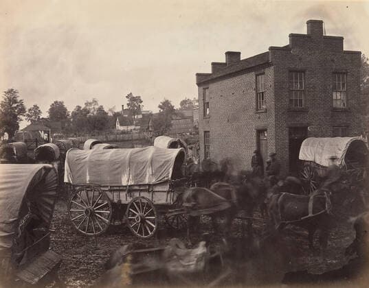 RECORD DATE NOT STATED Street Scene, Culpeper, Virginia, March 1864. Creator: Andrew Joseph Russell. Copyright:xHeritagexArt HeritagexImagesx IMAGO ,2778388 ! ACHTUNG: AUFNAHMEDATUM GESCHÄTZT!  Copyright:HeritagexArt HeritagexImagesx IMAGO