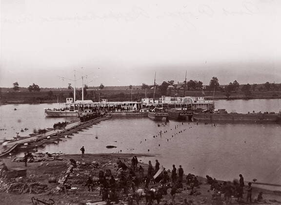 RECORD DATE NOT STATED Port Royal, Rappahannock River, 1861-65. Creator: Andrew Joseph Russell. Copyright:xHeritagexArt HeritagexImagesx IMAGO ,2778403 ! ACHTUNG: AUFNAHMEDATUM GESCHÄTZT!  Copyright:HeritagexArt HeritagexImagesx IMAGO