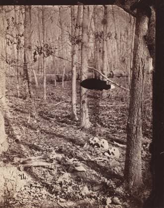 RECORD DATE NOT STATED The Wilderness Battlefield, 1864. Creator: Unknown. Copyright:xHeritagexArt HeritagexImagesx IMAGO ,2780649 ! ACHTUNG: AUFNAHMEDATUM GESCHÄTZT!  Copyright:HeritagexArt HeritagexImagesx IMAGO