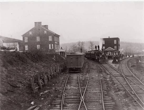 RECORD DATE NOT STATED Hanover Junction, Pennsylvania, 1861-65. Creator: Unknown. Copyright:xHeritagexArt HeritagexImagesx IMAGO ,2781217 ! ACHTUNG: AUFNAHMEDATUM GESCHÄTZT!  Copyright:HeritagexArt HeritagexImagesx IMAGO