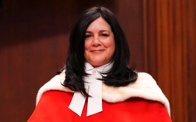 November 28, 2022, Ottawa, ON, CAN: Justice Michelle O™Bonsawin is welcomed during a ceremony at the Supreme Court of Canada in Ottawa, on Monday, Nov 28, 2022. O™Bonsawin is the first Indigenous judge to be appointed to the Supreme Court of Canada. Ottawa CAN  - ZUMAc35_ 20221128_zaf_c35_043 Copyright: xSeanxKilpatrickx