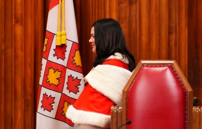 November 28, 2022, Ottawa, ON, Canada: Justice Michelle O Bonsawin leaves following her welcoming ceremony at the Supreme Court of Canada in Ottawa, on Monday, Nov. 28, 2022. O Bonsawin is the first Indigenous judge to be appointed to the Supreme Court of Canada. Ottawa Canada  - ZUMAc35_ 20221128_zaf_c35_051 Copyright: xSeanxKilpatrickx
