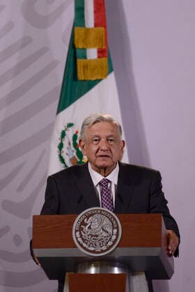 November 28, 2022, Mexico city, Mexico:MexicoÃ¢â‚¬â ¢s President, Andres Manuel Lopez Obrador, speaks during the ceremony of the National Sports Awards at National Palace on November 28, 2022 in Mexico City, Mexico. Mexico City Mexico - ZUMAe321 20221128_zia_e321_010 Copyright: xCarlosxTischler xEyepixxGroupx