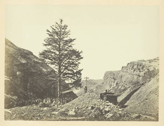 RECORD DATE NOT STATED Thousand Mile Tree, Wilhelmina s Pass, 1868 69. Creator: Andrew Joseph Russell. Copyright:x55205x IMAGO ,2840628 ! ACHTUNG: AUFNAHMEDATUM GESCHÄTZT!  Copyright:55205x IMAGO