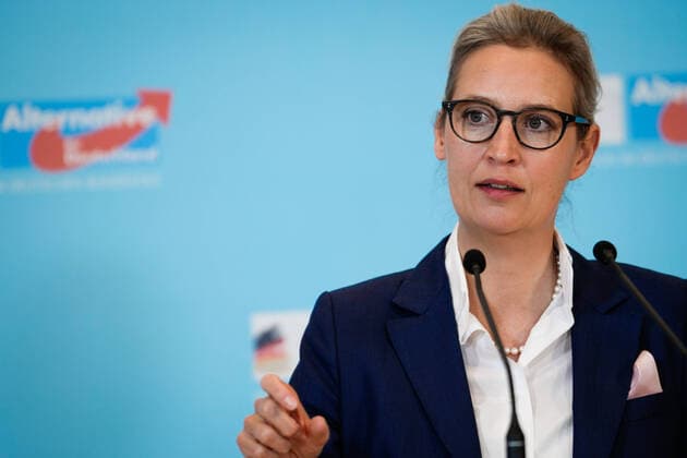 News Themen der Woche KW48 News Bilder des Tages Statement der AfD Fraktion vor der Fraktionssitzung Aktuell, 28.11.2022, Berlin, Dr. Alice Weidel bei ihrem Statement im Vorfeld der Fraktionssitzung der AfD Bundestagsfraktion im Reichstagsgebaeude Berlin Berlin Deutschland *** Statement of the AfD parliamentary group before the parliamentary group meeting Current, 28 11 2022, Berlin, Dr Alice Weidel during her statement in advance of the parliamentary group meeting of the AfD parliamentary group in the Reichstag building Berlin Berlin Germany
