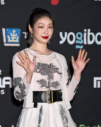 South Korean former skater Kim Yuna attends a red carpet event of the 2022 MAMA(Mnet Asian Music Awards) in Osaka, Japan on Wednesday, November 30, 2022.  TKP2022113020 KEIZOxMORI