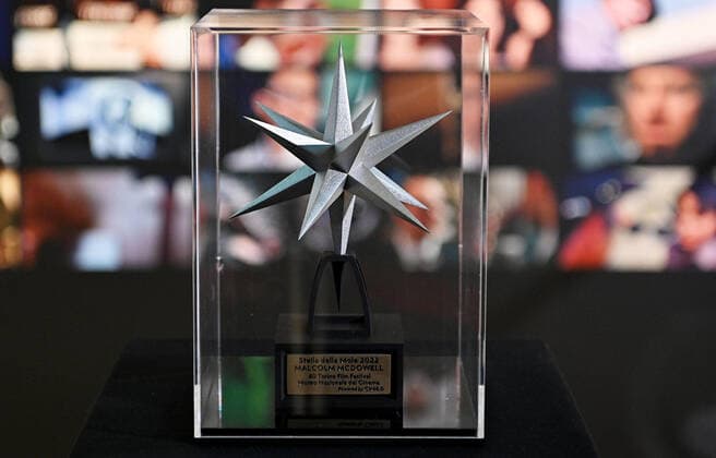 November 30, 2022, TURIN, Italia: The award ceremony for the Stella della Mole award to Malcolm McDowell at the cinema museum, in Turin, Italy, 30 November 2022. ANSA ALESSANDRO DI MARCO TURIN Italia - ZUMAa110 20221130_zaf_a110_045 Copyright: xAlessandroxDixMarcox