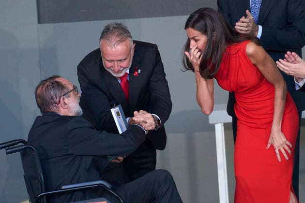 01-12-2022 Tenerife Queen Letizia attend the gold medal for merit of the fine arts 2021 at the Tenerife space for the arts at Santa Cruz at Tenerife. No Spain Â  Copyright: xPPEx