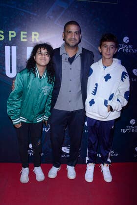 December 1, 2022, Mexico City, Mexico: Jean Duverger Attends at red carpet of Tennis Fest Rafael Nadal V. Casper Ruud at La Mexico bullring. on December 1, 2022 in Mexico City, Mexico. Mexico City Mexico - ZUMAe321 20221202_zia_e321_008 Copyright: xJorgexGonzalez xEyepixxGroupx
