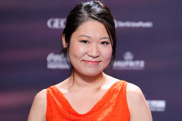 15 German Sustainability Award in Duesseldorf Tianwa Yang the violinist in portrait on the red carpet at the 15 German Sustainability Award at the Maritim Hotel in Duesseldorf Duesseldorf North Rhine Westphalia Germany