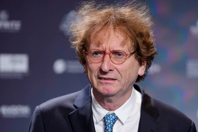 15 German Sustainability Award in Duesseldorf Prof Dr Michael Braungart the founder and scientific managing director, EPEA GmbH and honorary laureate in portrait on the red carpet at the 15 German Sustainability Award in the Maritim Hotel in Duesseldorf Duesseldorf North Rhine Westphalia Germany