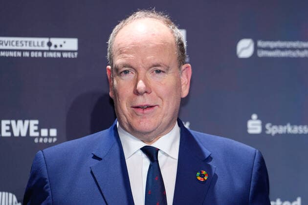 15 German Sustainability Award in Duesseldorf S D Prince Albert II of Monaco the Honorary Laureate in portrait on the Red Carpet at the 15 German Sustainability Award at the Maritim Hotel in Duesseldorf Duesseldorf North Rhine Westphalia Germany