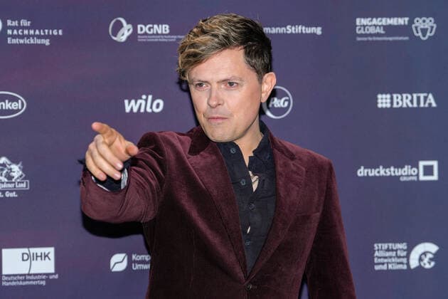 15 German Sustainability Award in Duesseldorf Michael Patrick Kelly the singer, activist and honorary award winner in portrait on the red carpet at the 15 German Sustainability Award in the Maritim Hotel in Duesseldorf Duesseldorf North Rhine Westphalia Germany