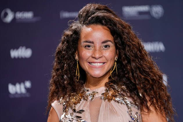 15 German Sustainability Award in Duesseldorf Domitila Barros Miss Germany 2022 in portrait on the red carpet at the 15 German Sustainability Award at the Maritim Hotel in Duesseldorf Duesseldorf North Rhine Westphalia Germany