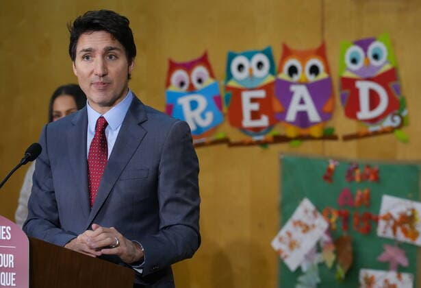 December 2, 2022, RICHMOND, BC, CANADA: Prime Minister Justin Trudeau speaks during a child care announcement at the Richmond Jewish Day School, in Richmond, B.C., on Friday, December 2, 2022. RICHMOND CANADA  - ZUMAc35_ 20221202_zaf_c35_151 Copyright: xDarrylxDyckx